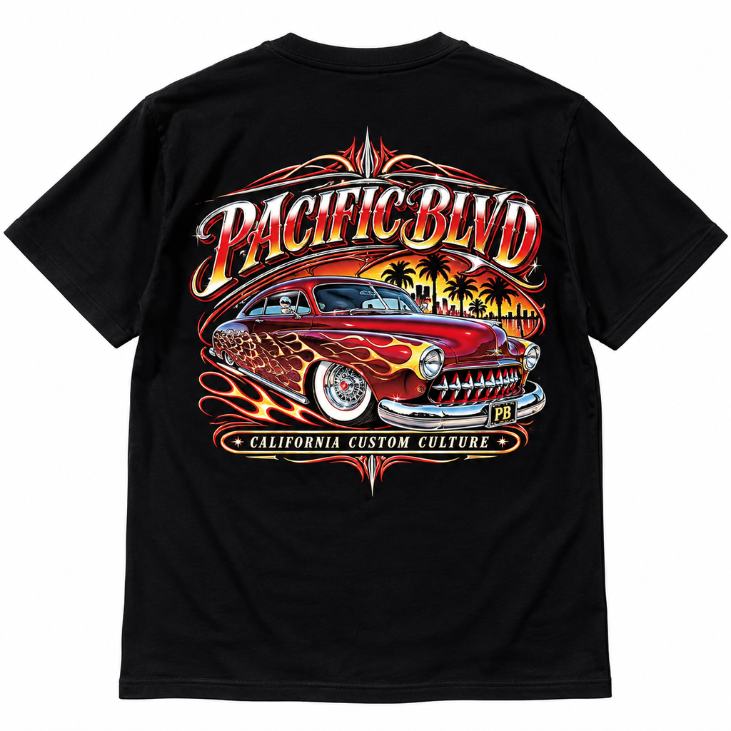 PACIFIC BLVD Classic Logo T-Shirt – Black